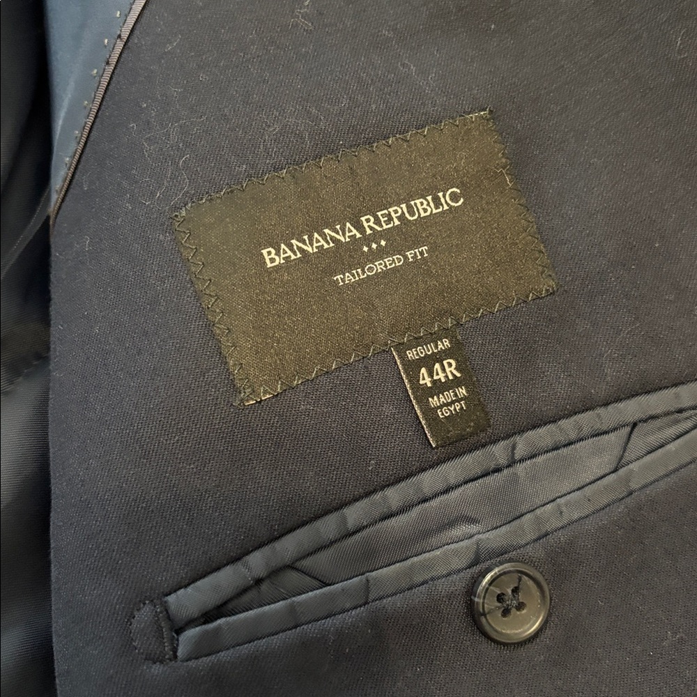 Banana republic wool Men's Navy Blazer, size 44 - Picture 5 of 7
